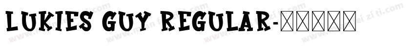 lukies guy regular字体转换